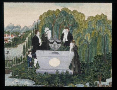 哀悼图片，约。 1810。 作者 不明