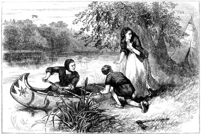 邓斯坦夫人逃离Merrimac，17世纪后期c1880 作者 不明