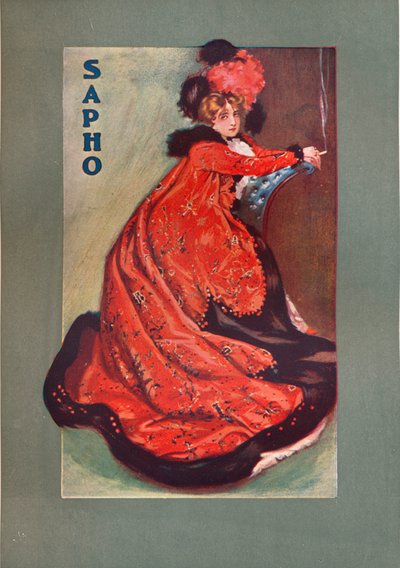 萨福（Sapho）的奥尔加·那瑟索尔（Olga Nethersole）夫人，摄于1900年 作者 不明