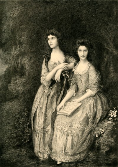 谢里丹夫人和提克尔夫人，c1772，1908年。 作者 不明