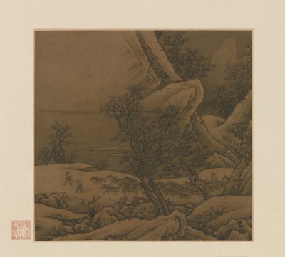 雪山上的骡子车，14-15世纪。 作者 不明
