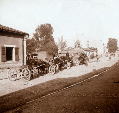 带耗材的un子货车，法国北部凡尔登，c1914-c1918 作者 不明