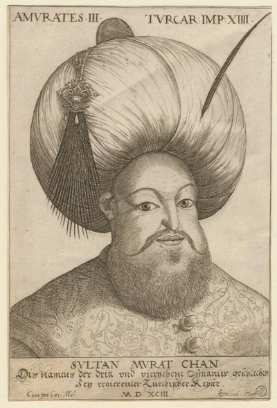 穆拉德三世1546-1595年，奥斯曼帝国苏丹，1593年 作者 不明