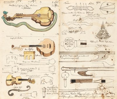 音乐手稿 来自矿工音乐，约1760年。 作者 不明