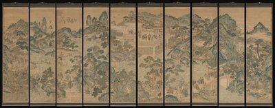 有神仙的神话景观，19世纪。 作者 不明