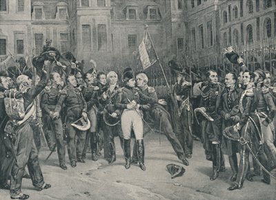 拿破仑告别枫丹白露的皇家卫队，1814年4月20日，1896年 作者 不明