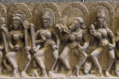 National museum of India, Delhi. Saptamatrikas (seven divine mothers). Pratihara 作者 不明