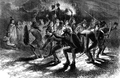 美国原住民头皮舞，约于17世纪C1880 作者 不明