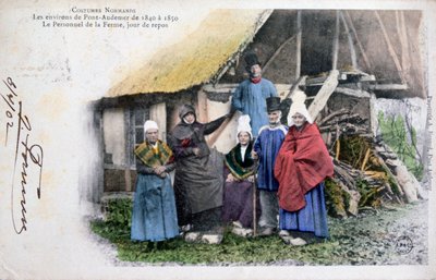 1902年，诺曼底，庞德·奥德默的原住民服饰 作者 不明