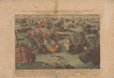 1788年6月28日和29日，俄罗斯和奥斯曼帝国舰队在黑海进行的海战，1788年。 作者 不明