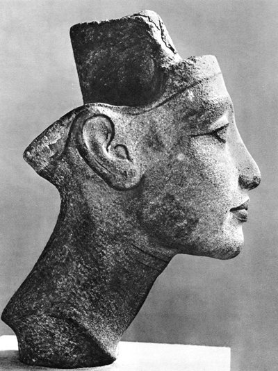 纳芙蒂蒂（Nefertiti），法老王阿肯那顿的王后和妻子，古埃及，公元前14世纪 作者 不明