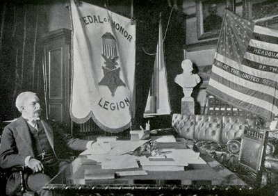 美国陆军将军纳尔逊·阿米尔（Nelson A Miles），1898年在其总部 作者 不明
