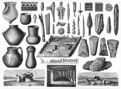 新石器时代的古物，1901年 作者 不明