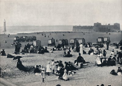 新布赖顿-显示港口和灯塔，1895年 作者 不明