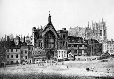 威斯敏斯特新宫院，建于18世纪，c1905年 作者 不明
