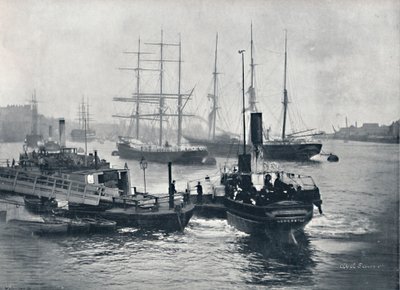 泰恩河畔纽卡斯尔-泰恩河景观，1895年 作者 不明
