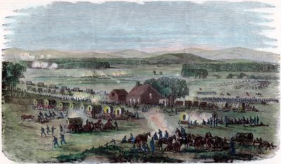 美国内战，弗吉尼亚州库尔珀县，战斗之夜雪松山，1862年8月9日 作者 不明