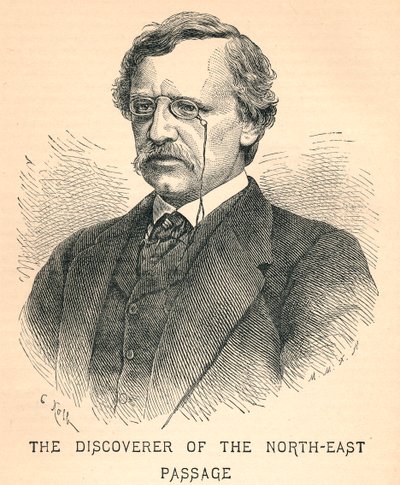 尼尔斯·阿道夫·埃里克·诺登斯基奥尔（Nils Adolf Erik Nordenskiold），1832-1901年，北极探险家，1893年 作者 不明
