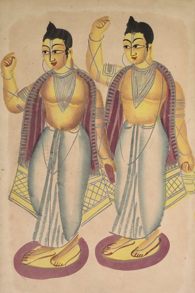 Nitai和Gaur，1800年代。 作者 不明
