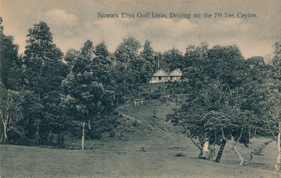 努沃勒埃利耶（Nuwara Eliya）高尔夫球场，在锡兰（Ceylon）的7号球座上行驶，大约c1900 作者 不明
