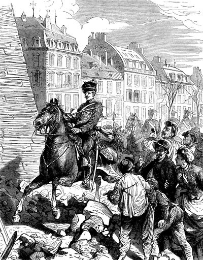 1871年2月，法普战争后德国人占领巴黎c1880 作者 不明