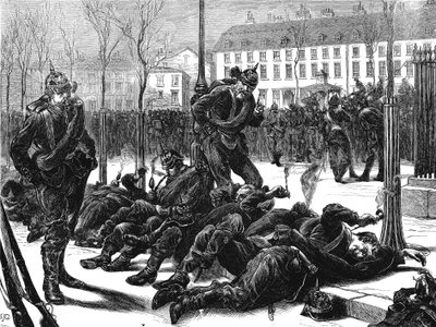 1871年3月法普战争后德国人占领巴黎 作者 不明