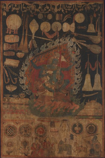 献给Palden Lhamo女神的供品，16世纪末。 作者 不明