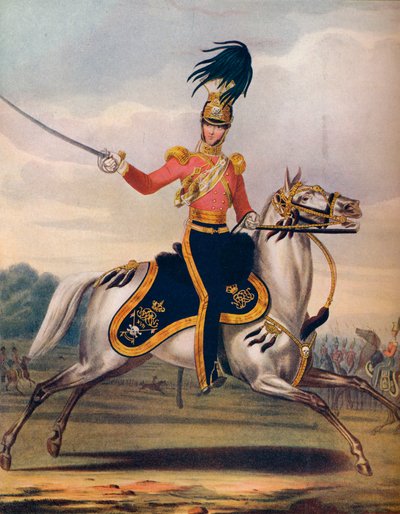 第17持枪骑兵军官，c1833年。 1914年 作者 不明