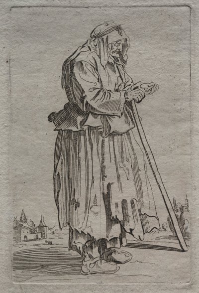 乞eg老妇，1600年代。 作者 不明