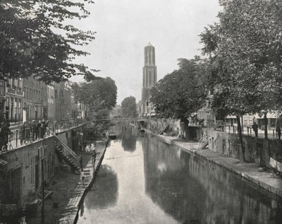 老运河和Dom塔，荷兰乌得勒支，1895年。 作者 不明