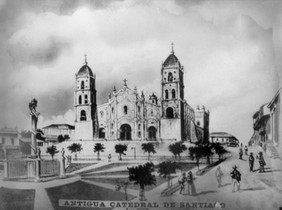 古巴圣地亚哥大教堂，1523年，1920年代 作者 不明