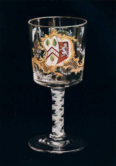 古英语玻璃酒杯，c1775 作者 不明