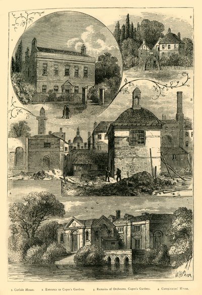 兰贝斯（Lambeth）的旧景，c1878年。 作者 不明