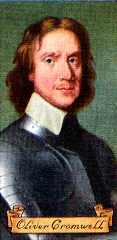 奥利弗·克伦威尔（Oliver Cromwell），摘自一系列香烟卡，1935年 作者 不明