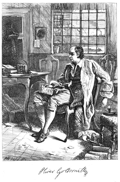 奥利弗·戈德史密斯（Oliver Goldsmith），18世纪剧作家，c1860年代 作者 不明