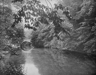 约于1897年，在费城费尔芒特公园的Wissahickon Creek上。 作者 不明
