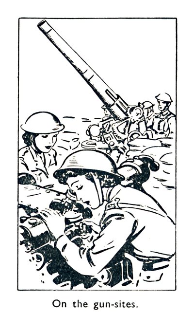 在枪炮现场，1940年 作者 不明