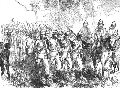 从埃尔米纳（Elmina）进军，大约1880年 作者 不明