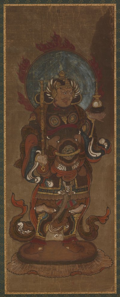 十二位魔王之一：比沙门--十方韦驮，15世纪末至16世纪初。 作者 不明
