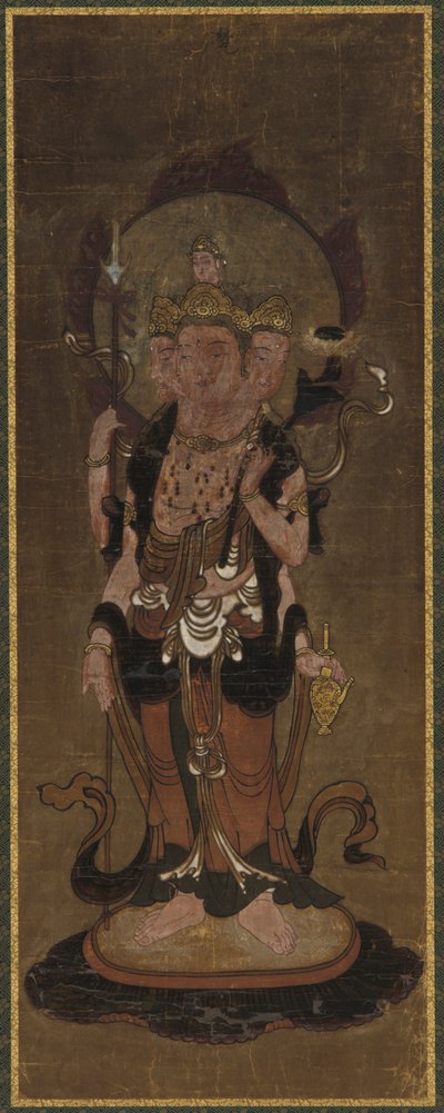 十二位魔王之一：邦腾梵天，15世纪末至16世纪初。 作者 不明
