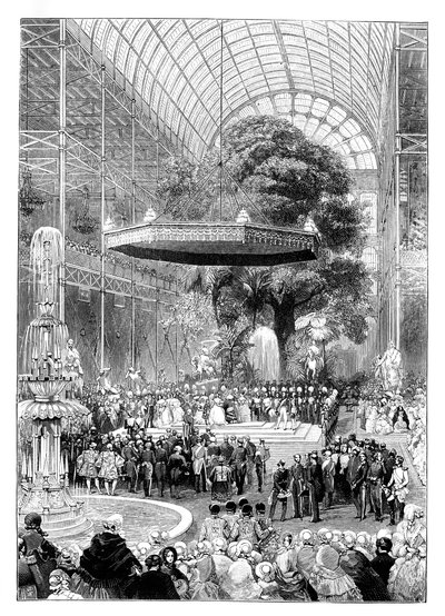 大型展览开幕，海德公园，伦敦，1851年，1888年。 作者 不明