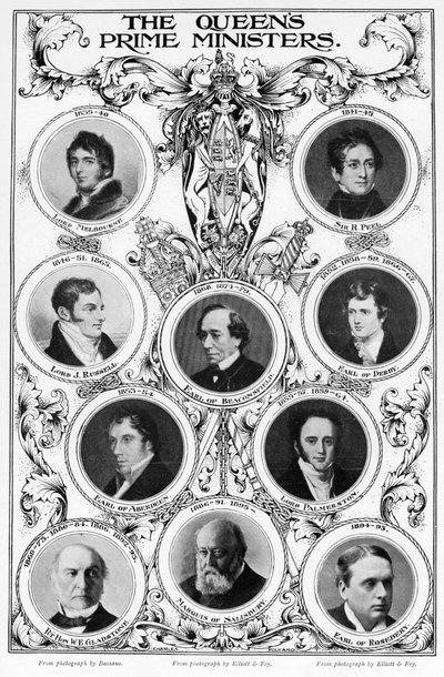 Oueen Victorias总理，1901年。 作者 不明