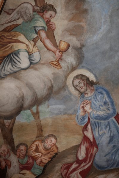 Our Lady of Assumption church. Jesus praying in Getsemani Cordon France 作者 不明