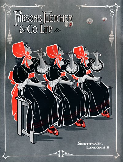 我们的三个小女佣-帕森斯·弗莱彻有限公司（广告），1910年 作者 不明