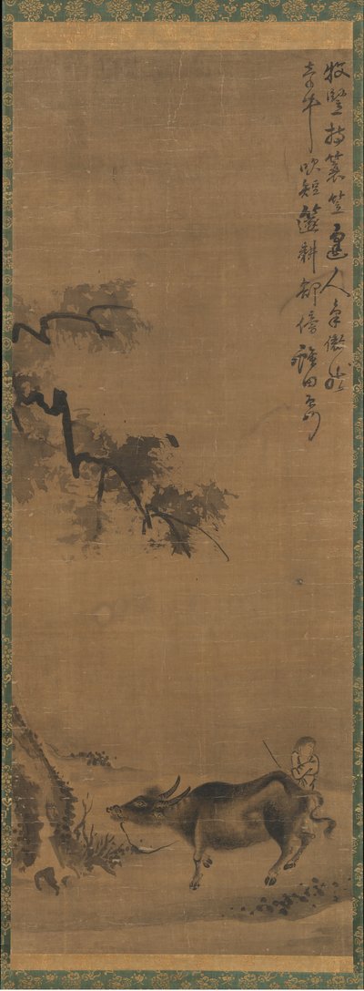 牛和牧羊人，13世纪末。 作者 不明