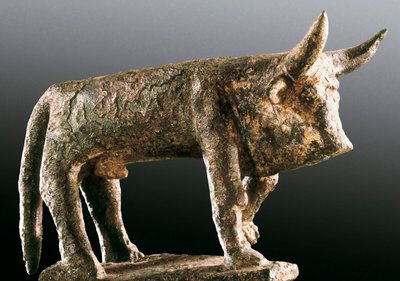 Ox, bronze sculpture 作者 不明