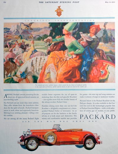 Packard汽车广告，1930年 作者 不明
