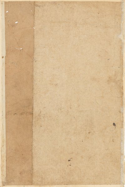鹦鹉Tuti-nama小说中的页面：空白页，c。 1560。 作者 不明