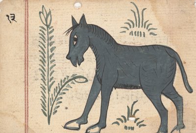 预言书中的一页，约1800年。 作者 不明