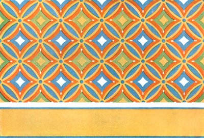 1928年，埃及底比斯，阿梅内姆赫特（Amenemhet）墓中的彩绘天花板。 作者 不明